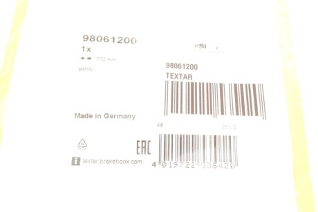 Датчик зносу гальмівних колодок textar 98061200