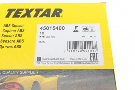 Датчик ABS textar 45015400