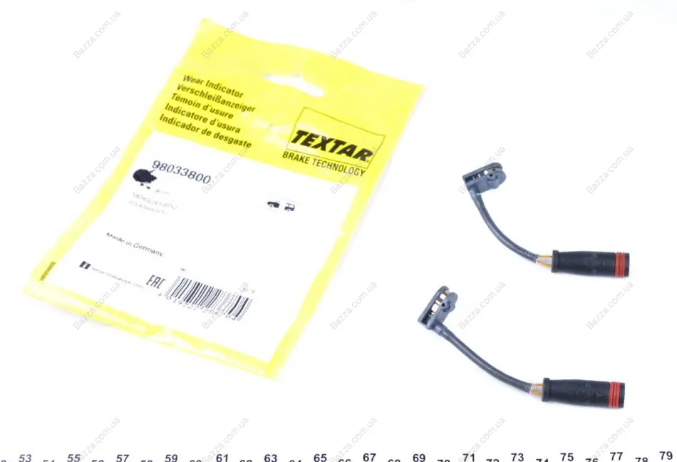 Датчик зноcу колодок Textar 98033800 (фото 1)