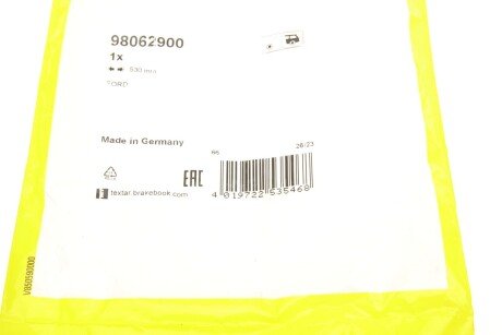 Датчик зносу гальмівних колодок textar 98062900