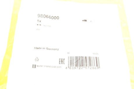 Датчик зносу гальмівних колодок textar 98066000