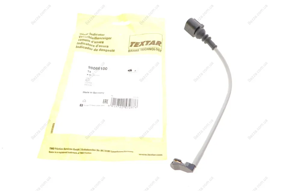 Датчик зносу гальмівних колодок Textar 98066100 (фото 1)