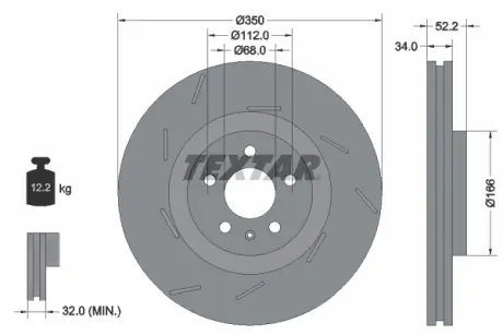 Тормозные колодки textar 92319005