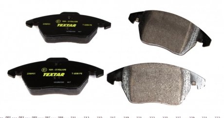 Передние тормозные колодки textar 2358901