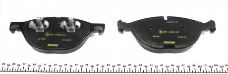 Передние тормозные колодки textar 2417201