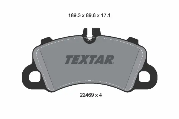 Колодки ручного (стоячого) тормоза textar 2246901