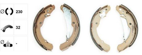 Колодки ручного (стоячого) тормоза textar 91052400