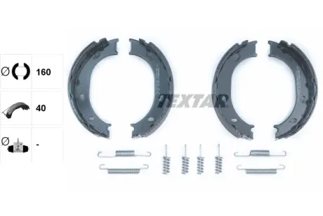 Колодки ручного (стоячого) тормоза textar 91055100