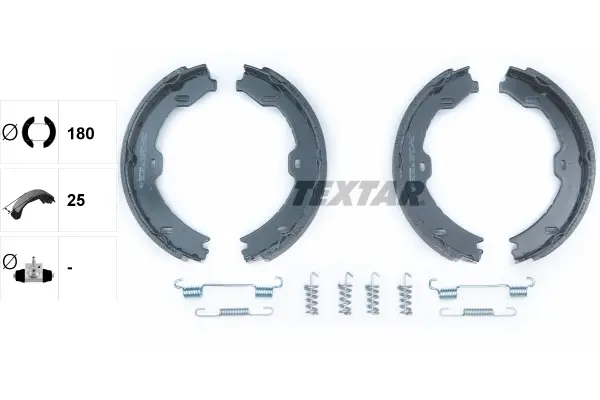 Колодки ручного (стоячого) гальма Textar 91058800 (фото 1)