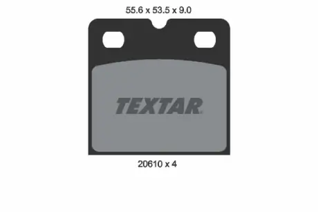 Комплект гальмівних колодок Textar 2061005