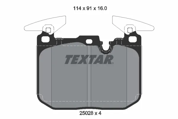 Комплект гальмівних колодок textar 2502807
