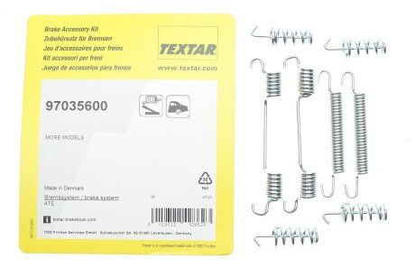 Комплект пружинок textar 97035600