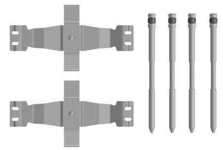 Монтажний к-т гальм. колодок TESLA Model 3/Y \'\'F \'\'17>> textar 82557500
