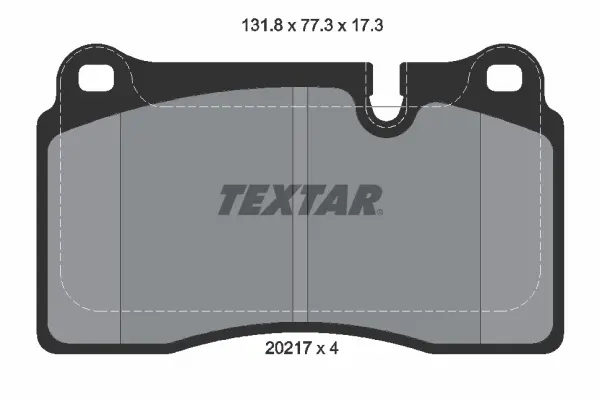 Передние тормозные колодки textar 2021701