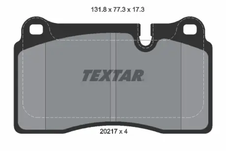 Передние тормозные колодки textar 2021701