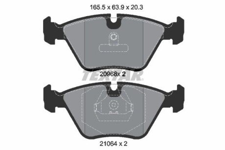 Передние тормозные колодки textar 2096801 на Бмв E32