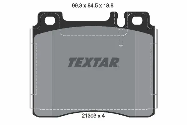 Передні тормозні (гальмівні) колодки Textar 2130304 (фото 1)