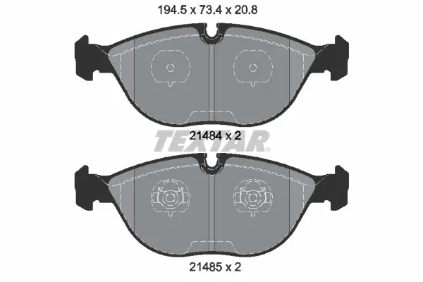 Передние тормозные колодки textar 2148401