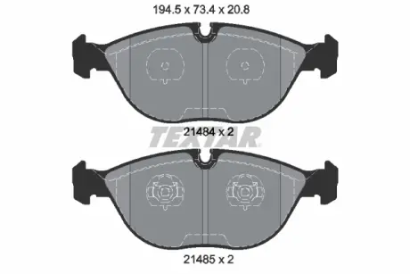 Передние тормозные колодки textar 2148401