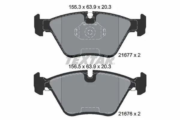 Передні тормозні (гальмівні) колодки Textar 2167703 (фото 1)