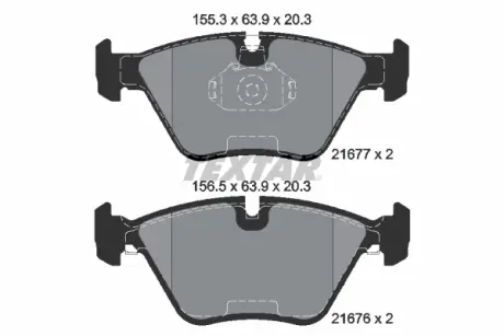 Передні тормозні (гальмівні) колодки Textar 2167703