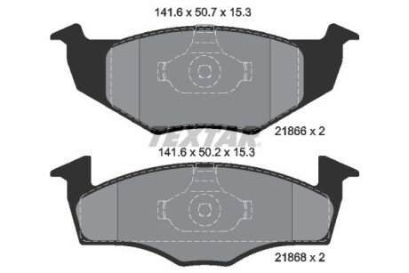 Передние тормозные колодки textar 2186601