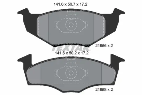 Передні тормозні (гальмівні) колодки Textar 2186602