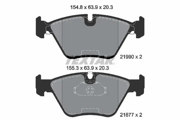 Передние тормозные колодки textar 2199003