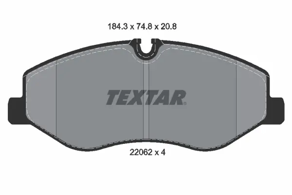 Передні тормозні (гальмівні) колодки Textar 2206201 (фото 1)