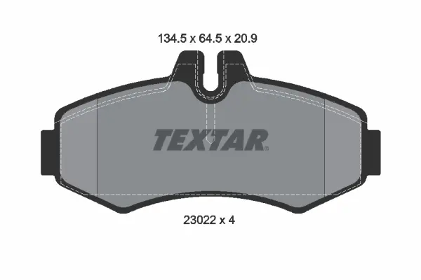 Передні тормозні (гальмівні) колодки Textar 2302201 (фото 1)