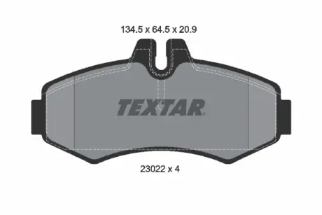 Передні тормозні (гальмівні) колодки Textar 2302201