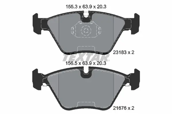 Передние тормозные колодки textar 2318302