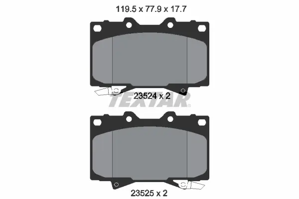 Передние тормозные колодки textar 2352402