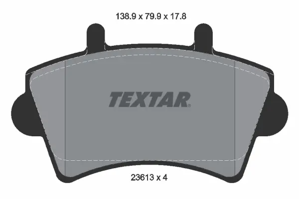 Передние тормозные колодки textar 2361301