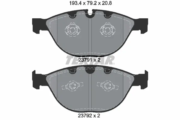 Передні тормозні (гальмівні) колодки Textar 2379101 (фото 1)