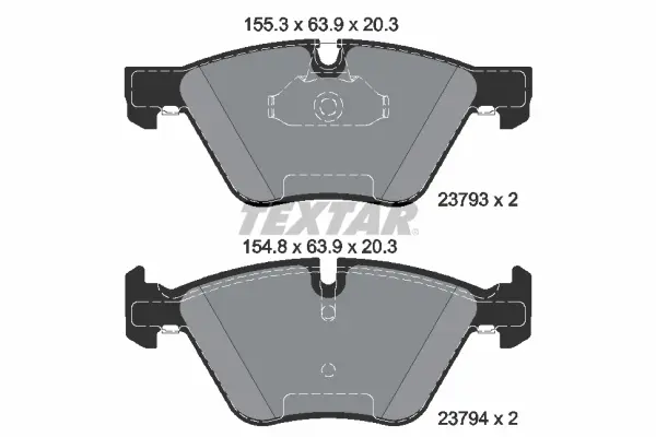 Передние тормозные колодки textar 2379301