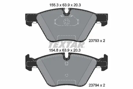 Передні тормозні (гальмівні) колодки Textar 2379301