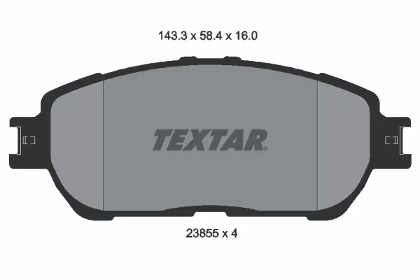 Передние тормозные колодки textar 2385501
