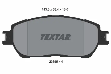 Передние тормозные колодки textar 2385501