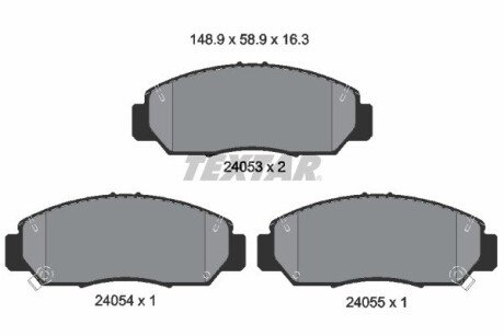 Передние тормозные колодки textar 2405301 на Хонда Цивик