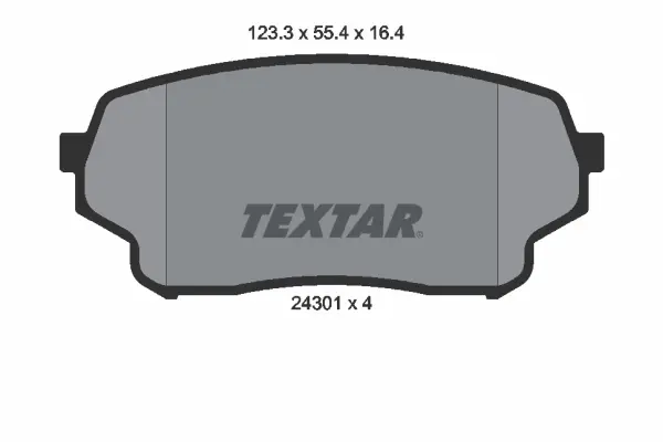 Передние тормозные колодки textar 2430101