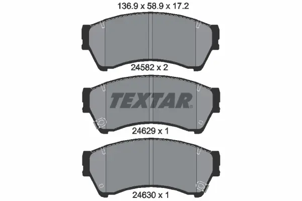 Передні тормозні (гальмівні) колодки Textar 2458202 (фото 1)