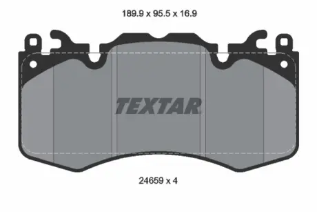 Передние тормозные колодки textar 2465901