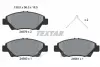 Передние тормозные колодки textar 2497901