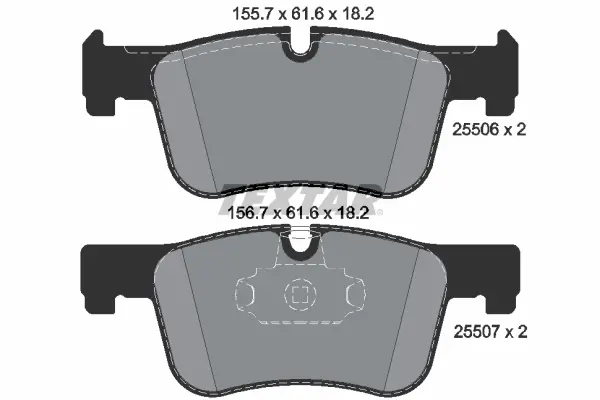 Передні тормозні (гальмівні) колодки Textar 2550601 (фото 1)