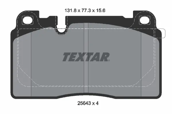 Передние тормозные колодки textar 2564302