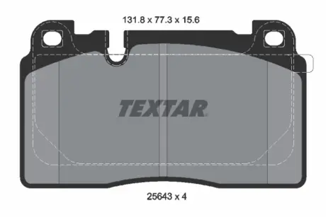 Передние тормозные колодки textar 2564302
