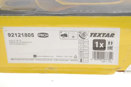 Передні тормозні (гальмівні) колодки textar 92121805