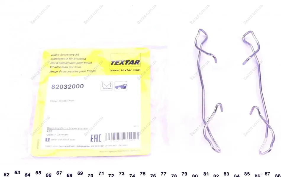 Планка суппорта textar 82032000