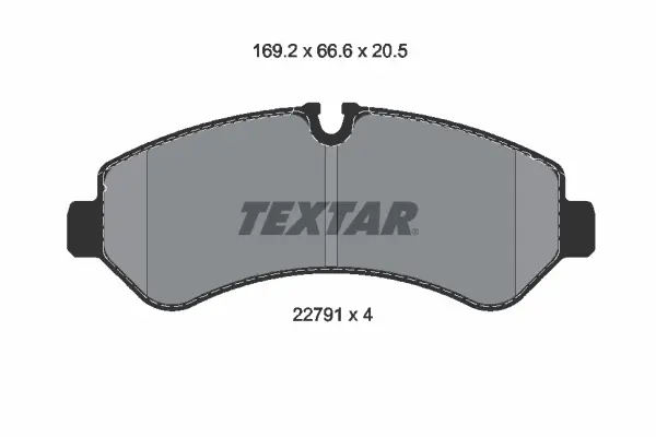 Тормозной диск textar 2279101